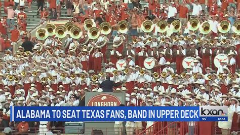 UT fans, band to be in stadium upper deck for Alabama game
